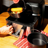 Pyrex Metal Sq Roaster& Handle Air Fryer