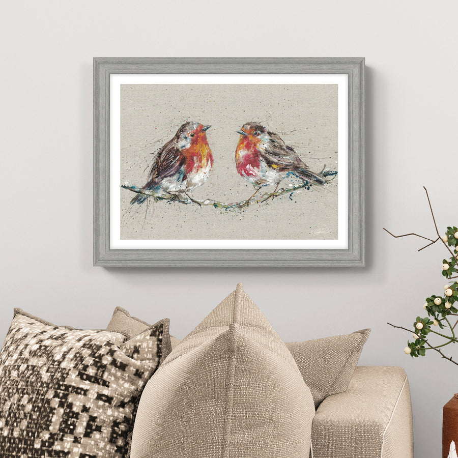 Morning Gossip Framed Print 45x55Cm - Morning Gossip Framed Print 45x55Cm