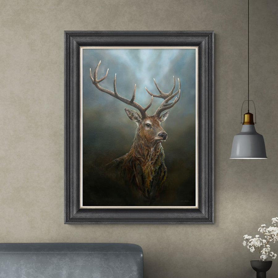 Royal Stag Framed Print 90x116CM Sterling Home 1