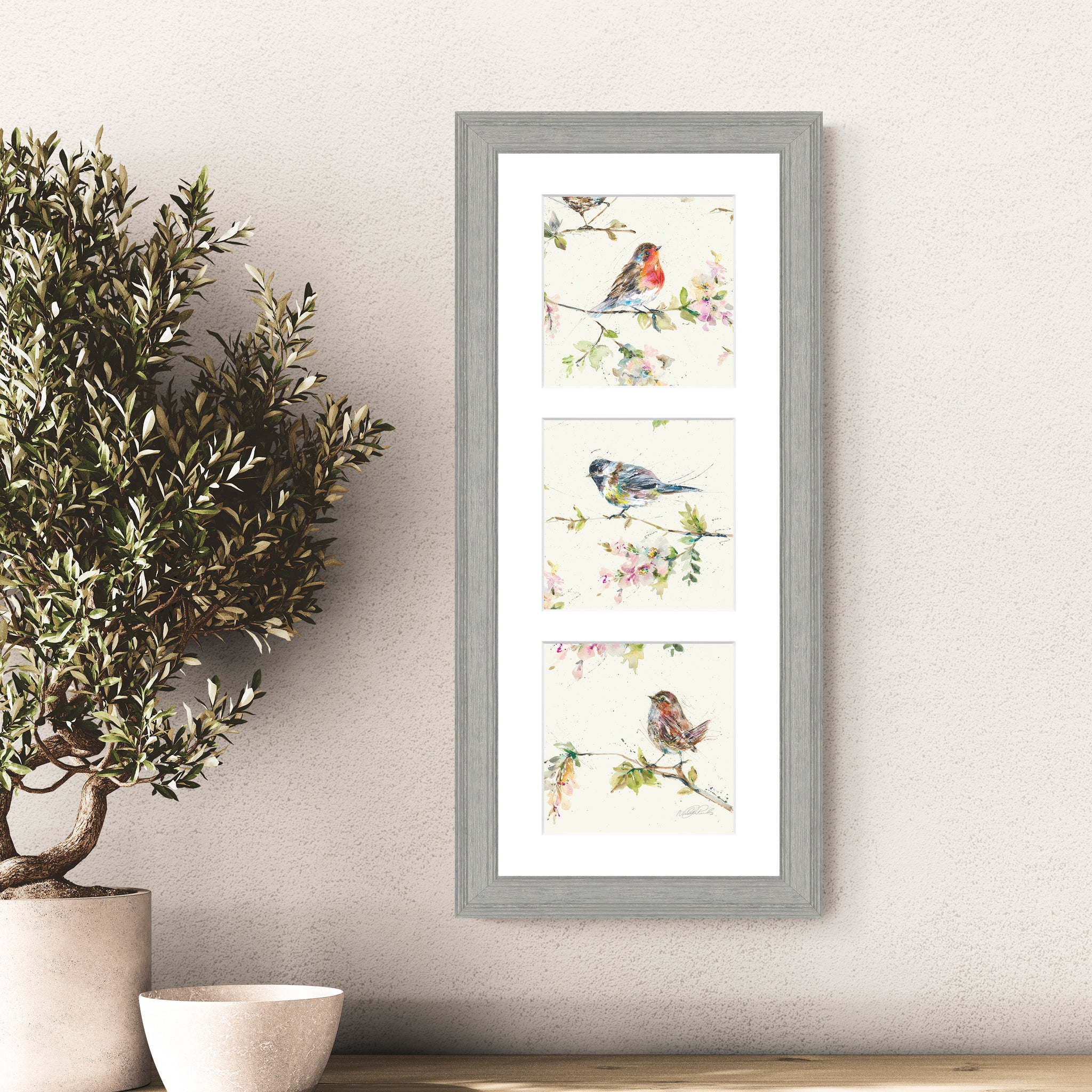 Garden Party Framed Print 22x52Cm - Garden Party Framed Print 22x52Cm