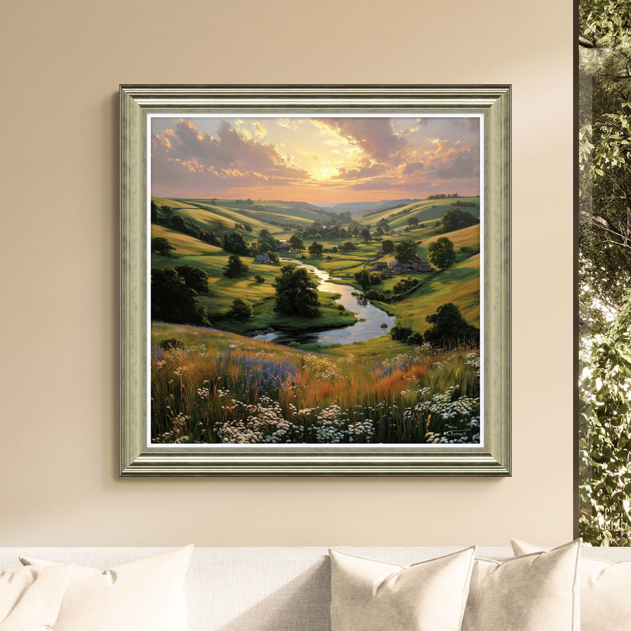 Meander Framed Print - Meander Framed Print Sterling Home 1