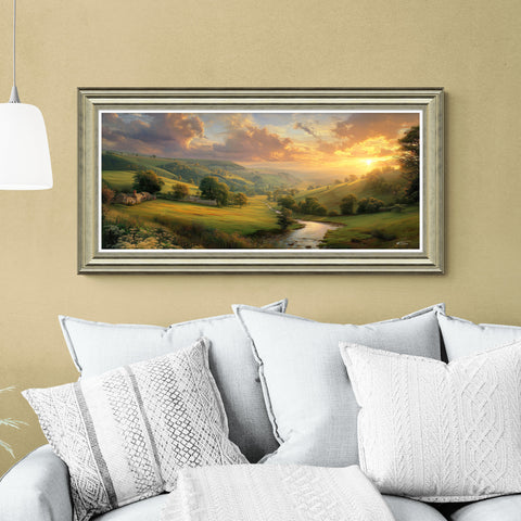 Sunrise Valley Framed Print - DISC Sunrise Valley Framed Print Sterling Home 1