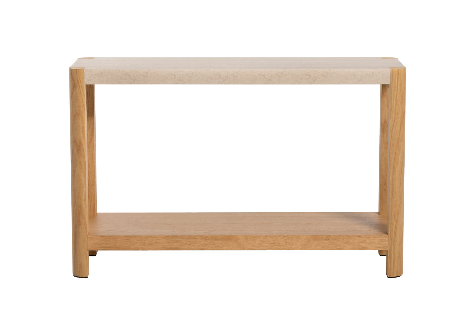 Axis Console Table - Console Table Travertine Effect / Oak Console Tables Sterling Home 1