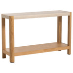 Axis Console Table - Console Table Travertine Effect / Oak Console Tables Sterling Home 2