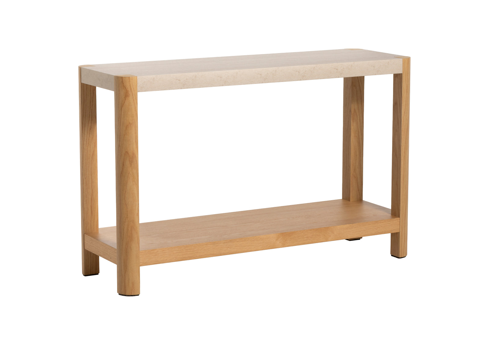 Axis Console Table - Console Table Travertine Effect / Oak Console Tables Sterling Home 2