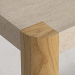 Axis Console Table - Console Table Travertine Effect / Oak Console Tables Sterling Home 5