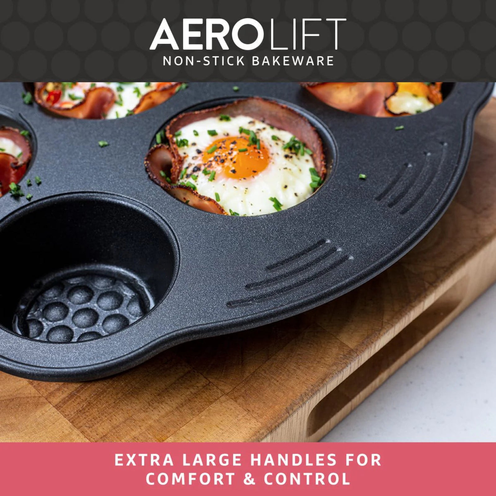 Prestige Aerolift Bakeware Muffin Tin 12 Cup Sterling Home 3
