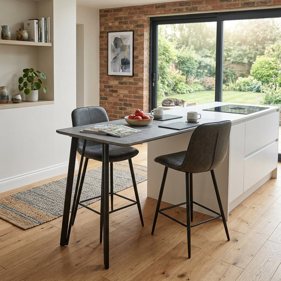 Akida Bar Table & 2 Bar Stools Set