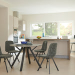 Akida Round Dining Table & 4 Dining Chairs - Round Dining Table + 4 Dining Chairs Sterling Home 2