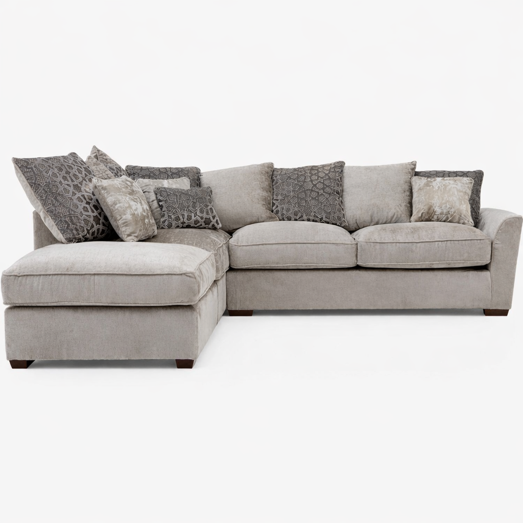 Allure Corner Sofa with Footstool - Corner Group with Stool Chaise Left Grade C - Left Hand Facing - Extraflex Corner Sofas Sterling Home 1