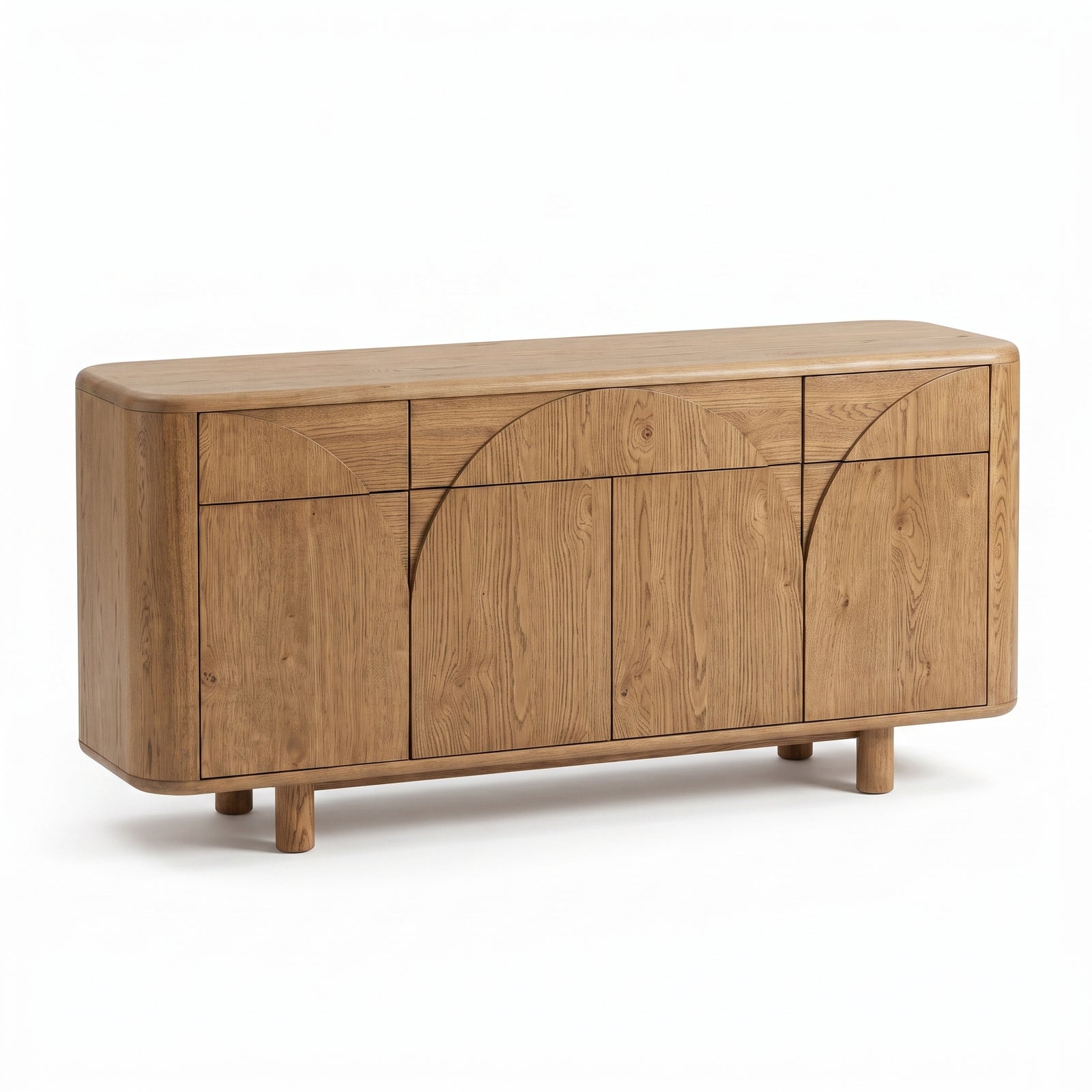 Alverra Solid Oak Wide Sideboard - Wide Sideboard Solid Oak Sterling Home 1