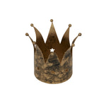 Antique Gold Crown Candle Holder - Antique Gold Crown Candle Holder Sterling Home 1