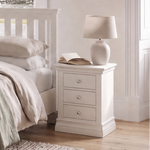 Aria White 3 Drawer Bedside - Bedside 3 Drawer Coconut Milk Bedside Tables Sterling Home 2