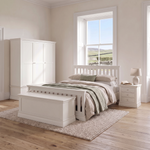 Aria White Blanket Box - Blanket Box Coconut Milk Blanket Boxes Sterling Home 2