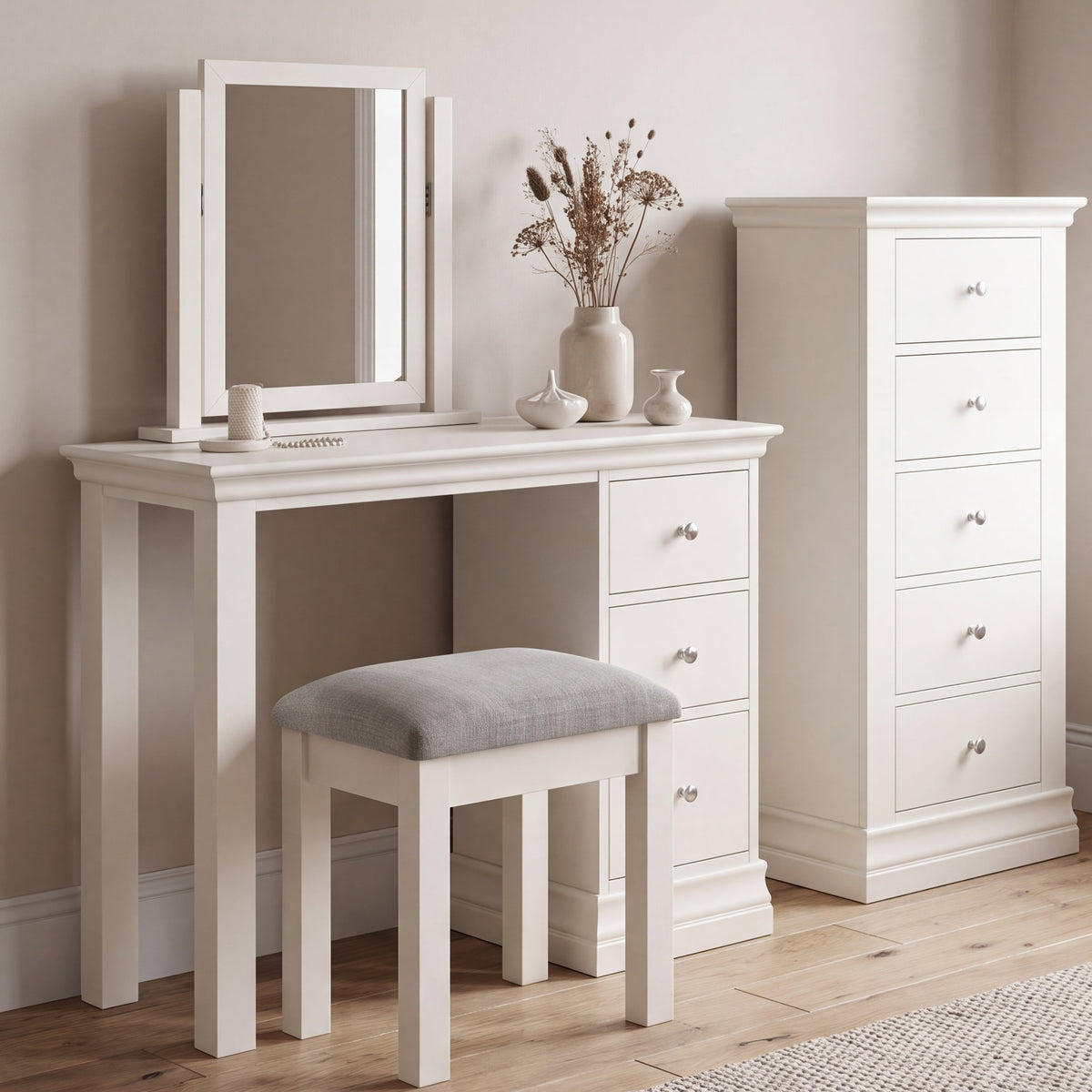 Aria White Stool - Stool Coconut Milk Stools Sterling Home 2