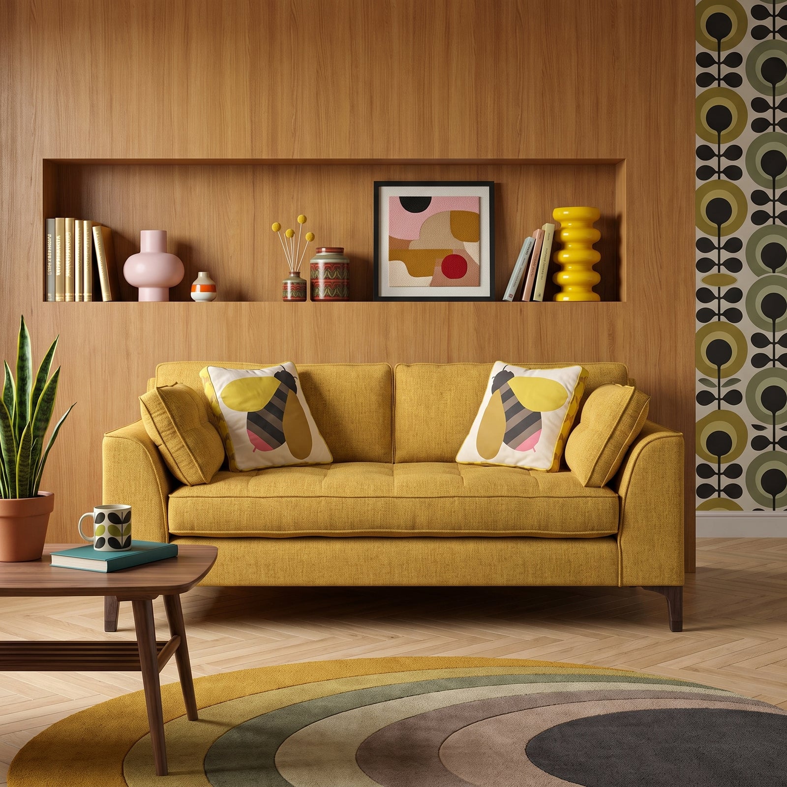 Orla Kiely Arklow Medium Sofa - Medium Sofa House Plain