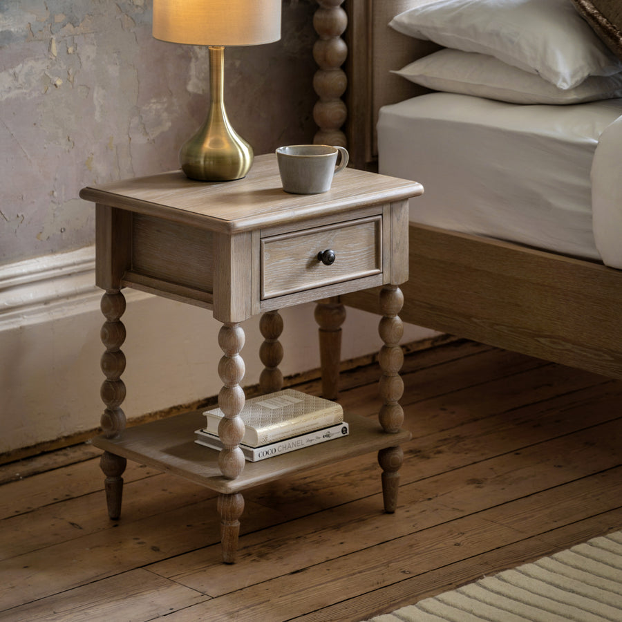Artisan 1 Drawer Bedside - 1 Drawer Bedside Natural Sterling Home 2