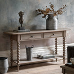Artisan 2 Drawer Console Table - 2 Drawer Console Table Natural Sterling Home 2