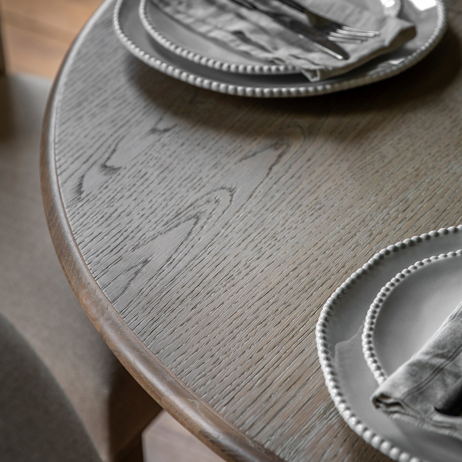 Artisan Round Extending Dining Table - Round Ext Dining Table 120/160x120cm Natural Sterling Home 3