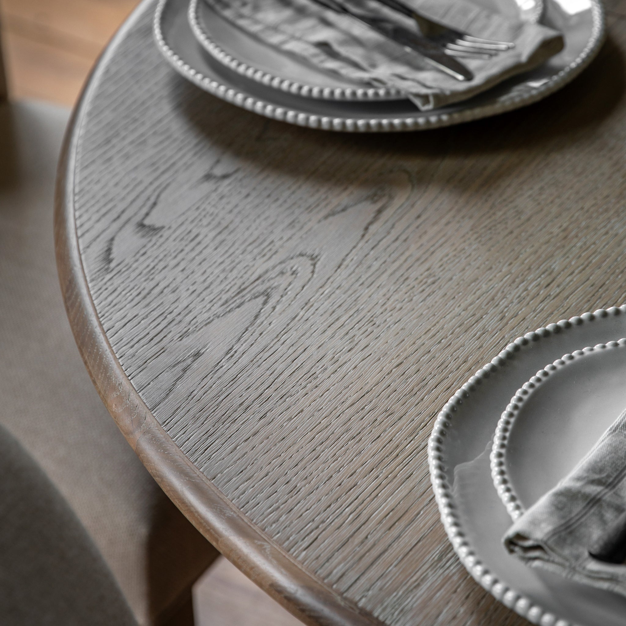 Artisan Round Extending Dining Table - Round Ext Dining Table 120/160x120cm Natural Sterling Home 3