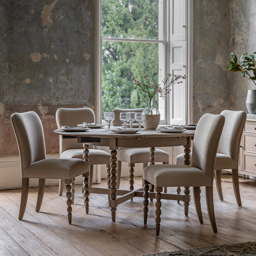 Artisan Round Extending Dining Table - Round Ext Dining Table 120/160x120cm Natural Sterling Home 2