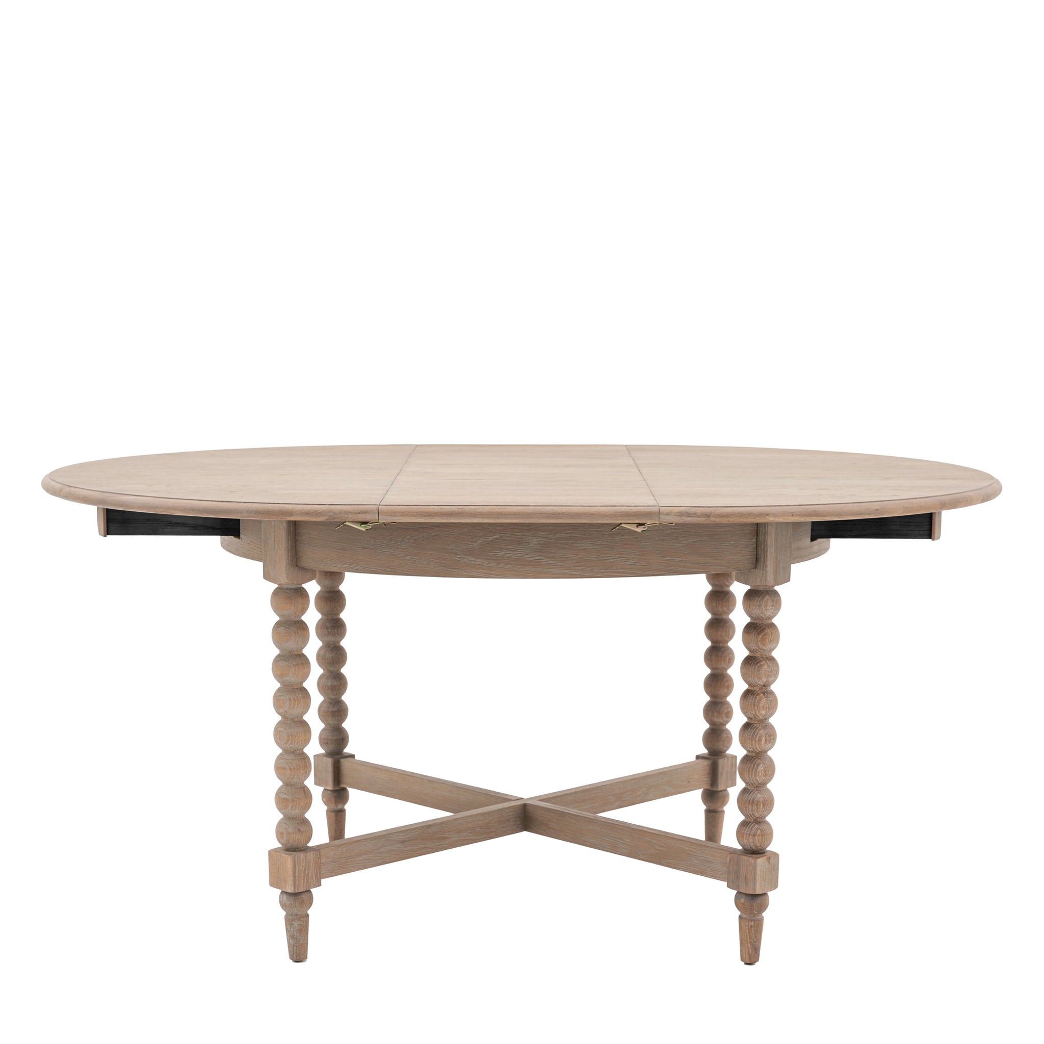 Artisan Round Extending Dining Table - Round Ext Dining Table 120/160x120cm Natural Sterling Home 1