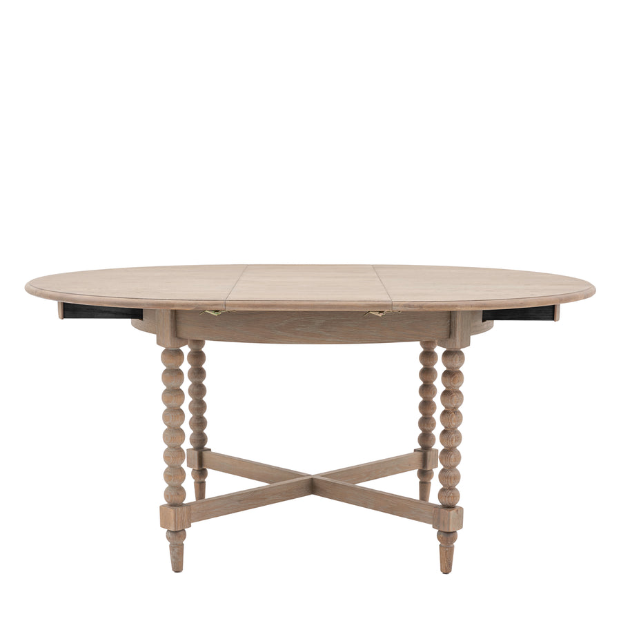 Artisan Round Extending Dining Table - Round Ext Dining Table 120/160x120cm Natural Sterling Home 1