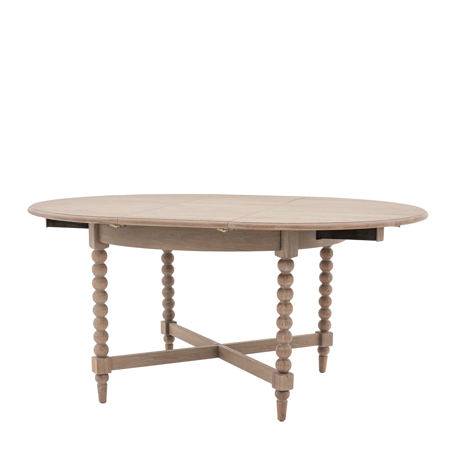 Artisan Round Extending Dining Table - Round Ext Dining Table 120/160x120cm Natural Sterling Home 5