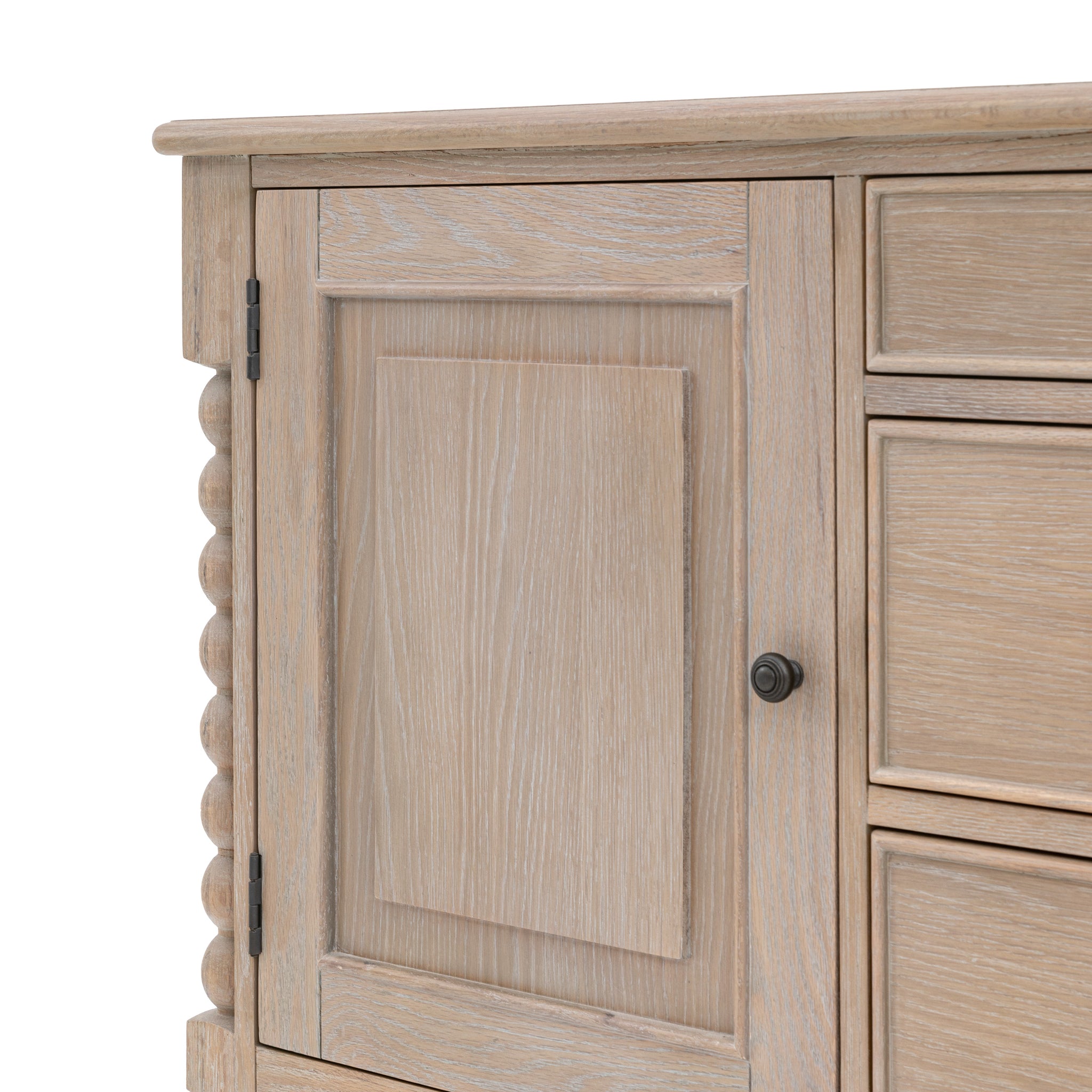 Artisan 2 Door 3 Drawer Sideboard - 2 Door 3 Drawer Sideboard Natural Sterling Home 8