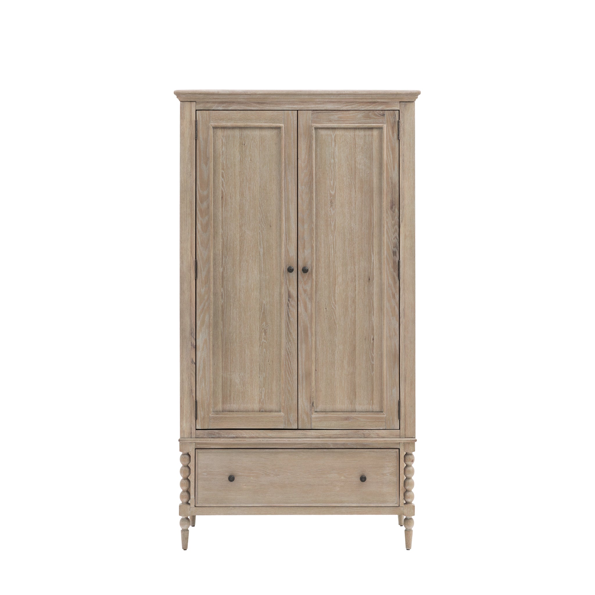 Artisan 2 Door 1 Drawer Wardrobe - 2 Door 1 Drawer Wardrobe Natural Sterling Home 1