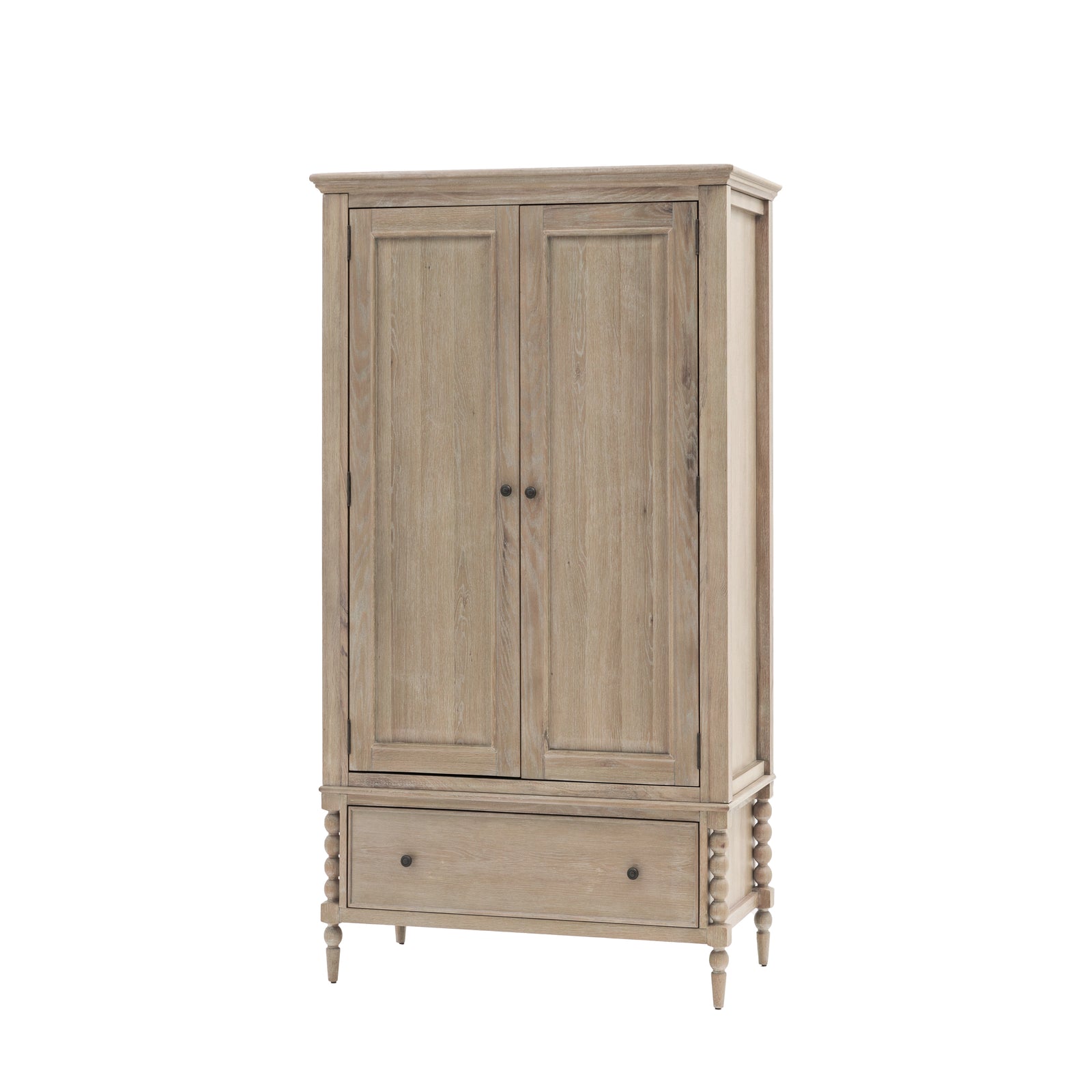 Artisan 2 Door 1 Drawer Wardrobe - 2 Door 1 Drawer Wardrobe Natural Sterling Home 6