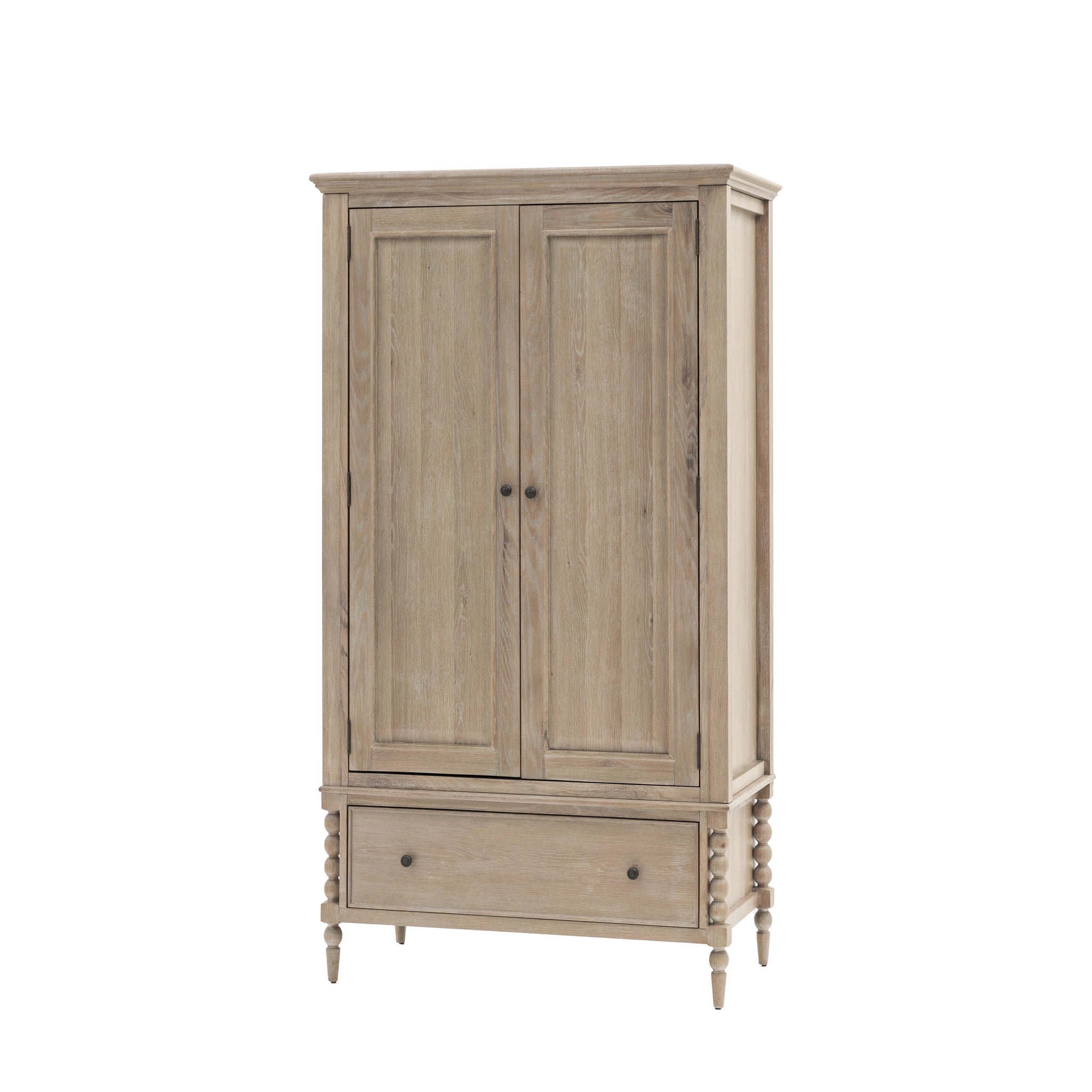 Artisan 2 Door 1 Drawer Wardrobe - 2 Door 1 Drawer Wardrobe Natural Sterling Home 6