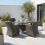Ascot 4 Seater Round Dining Set Dining Sets Sterling Home 1