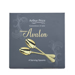 Champagne Avalon Set 4 Serving Spoons - Champagne Avalon Set 4 Serving Spoons Sterling Home 2