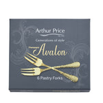 Champagne Avalon Set 6 Pastry Forks - Champagne Avalon Set 6 Pastry Forks Sterling Home 2