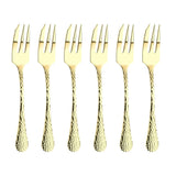 Champagne Avalon Set 6 Pastry Forks