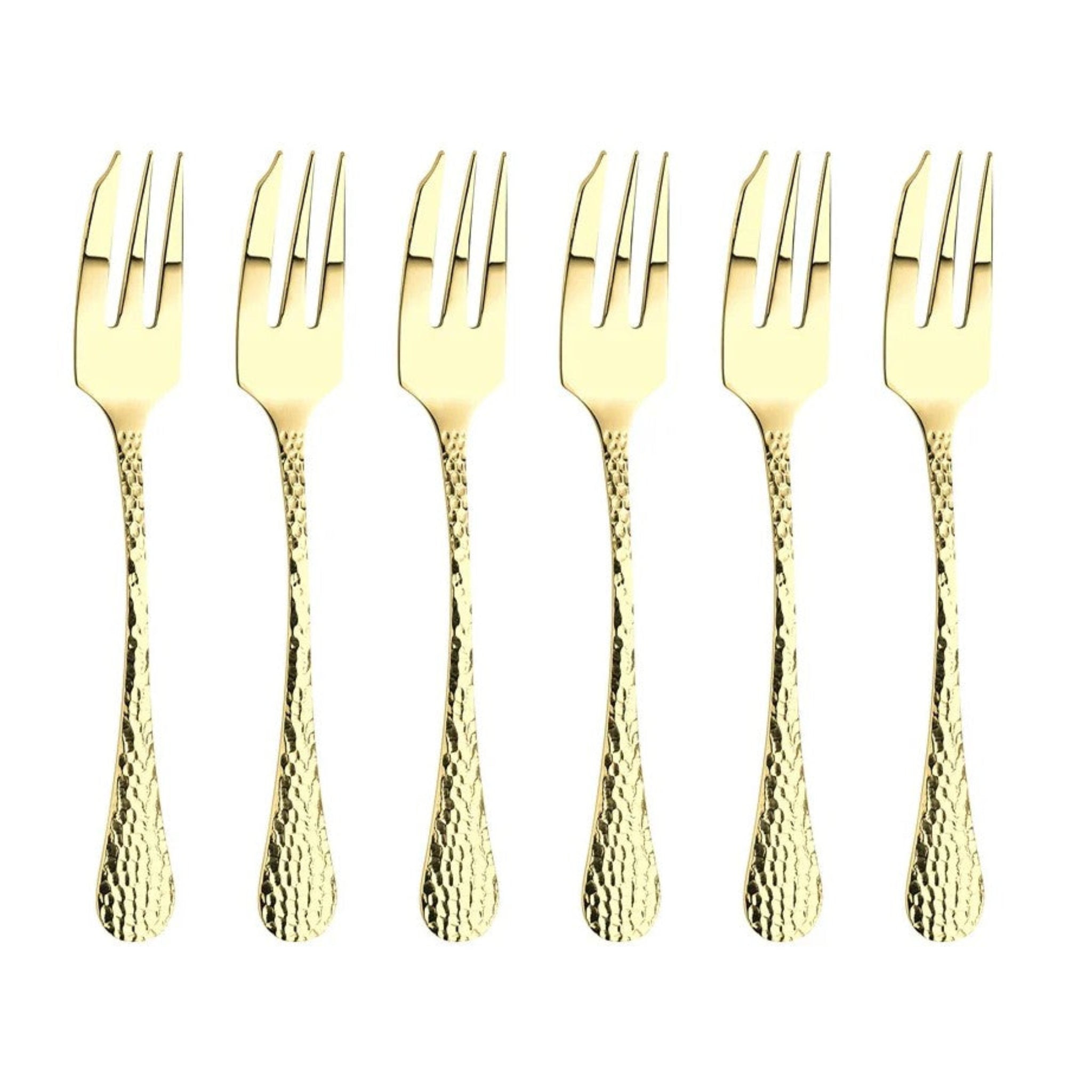 Champagne Avalon Set 6 Pastry Forks - Champagne Avalon Set 6 Pastry Forks Sterling Home 1