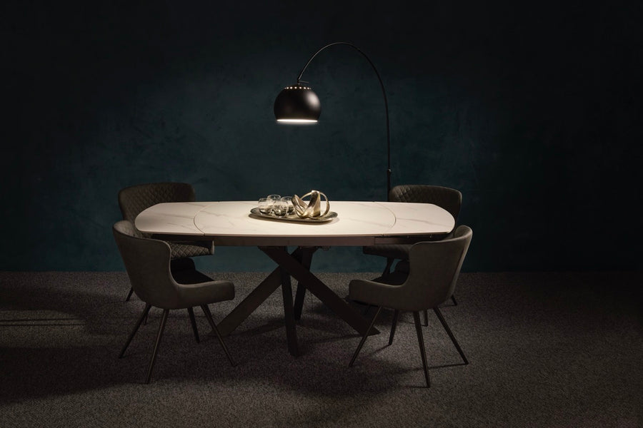 Avalon Dining Chair - Dining Chair Blue Velvet - Blue