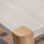 Axis 140cm Dining Table - 140cm Dining Table Travertine Effect / Oak Sterling Home 4