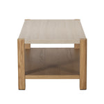 Axis Coffee Table - Coffee Table Travertine Effect / Oak Coffee Tables Sterling Home 4