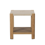 Axis Lamp Table - Lamp Table Travertine Effect / Oak Side Tables Sterling Home 1
