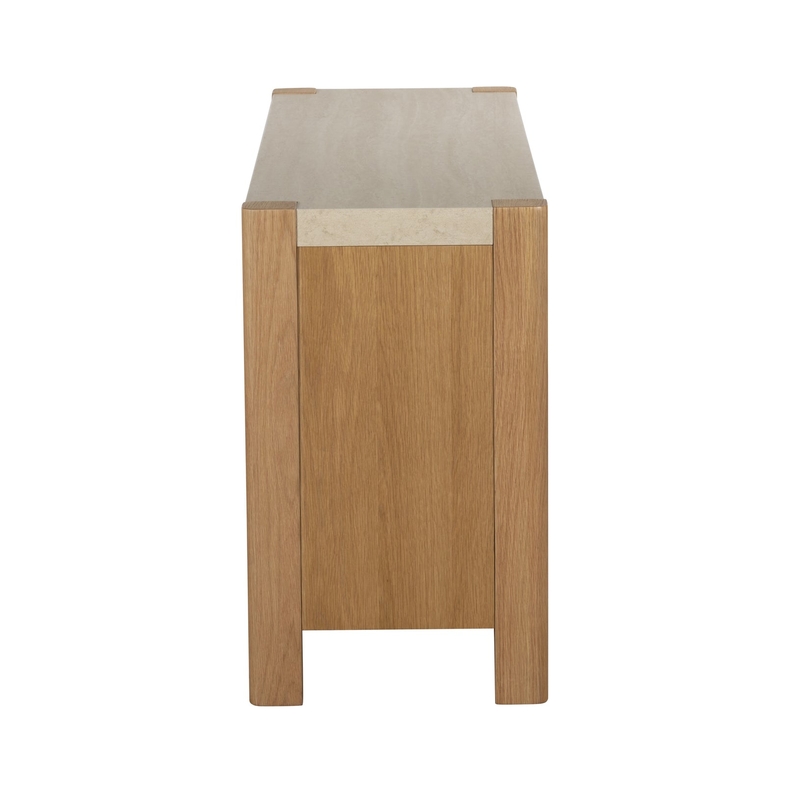 Axis Wide Sideboard - Wide Sideboard Travertine Effect / Oak Sterling Home 5
