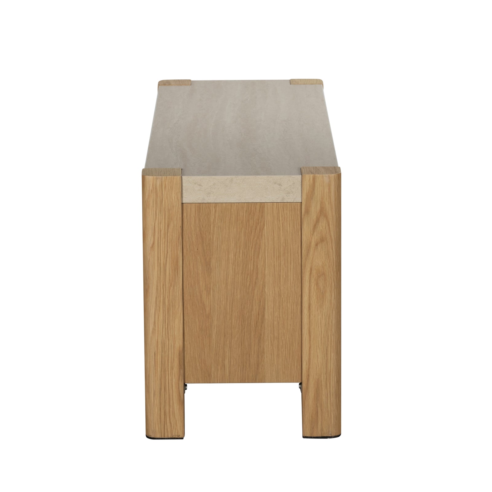 Axis TV Unit - TV Unit Travertine Effect / Oak Sterling Home 5