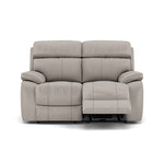 Galaxy 2 Seater Recliner Sofa - 2 Seater Sofa 2 Manual Recliners Fabric - Manual Recliner Sterling Home 10 BFAMAD-02 SILVER GREY