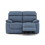 Galaxy 2 Seater Recliner Sofa - 2 Seater Sofa 2 Manual Recliners Fabric - Manual Recliner Sterling Home 11 BFA-MAD-08 PACIFIC BLUE