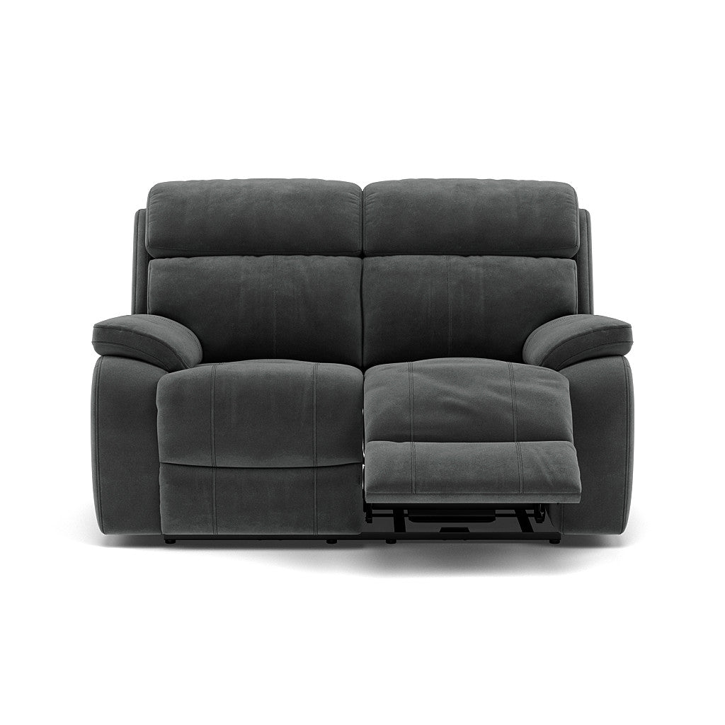 Galaxy 2 Seater Recliner Sofa - 2 Seater Sofa 2 Manual Recliners Fabric - Manual Recliner Sterling Home 14 FAB-MEG-20 PEWTER