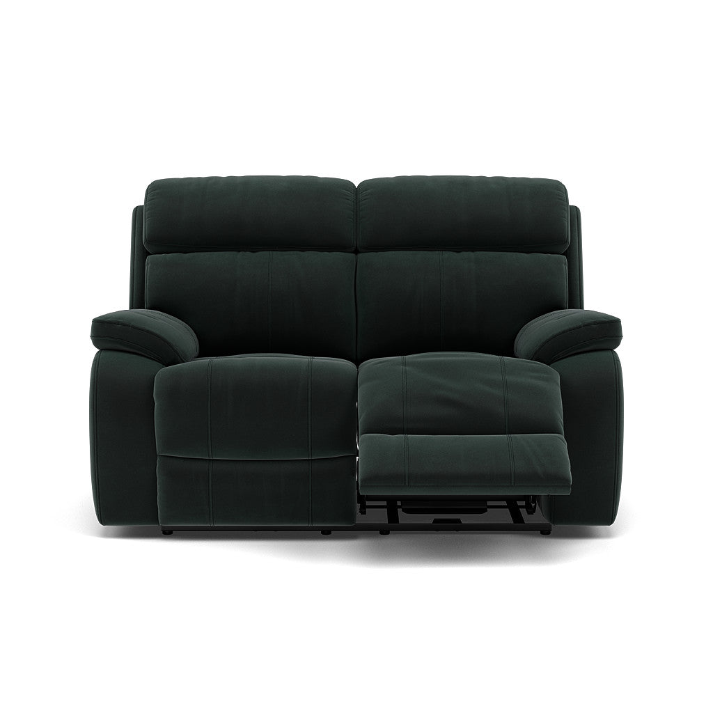 Galaxy 2 Seater Recliner Sofa - 2 Seater Sofa 2 Manual Recliners Fabric - Manual Recliner Sterling Home 12 FAB-MEG-21 CHARCOAL GREY