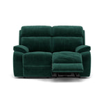 Galaxy 2 Seater Recliner Sofa - 2 Seater Sofa 2 Manual Recliners Fabric - Manual Recliner Sterling Home 17 FAB-MEG-37 EMERALD GREEN