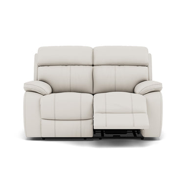 Galaxy 2 Seater Recliner Sofa - 2 Seater 2 Power Recliners Cat 25S - Power Recliner with USB Sterling Home 1 NCS-744D STAR WHITE