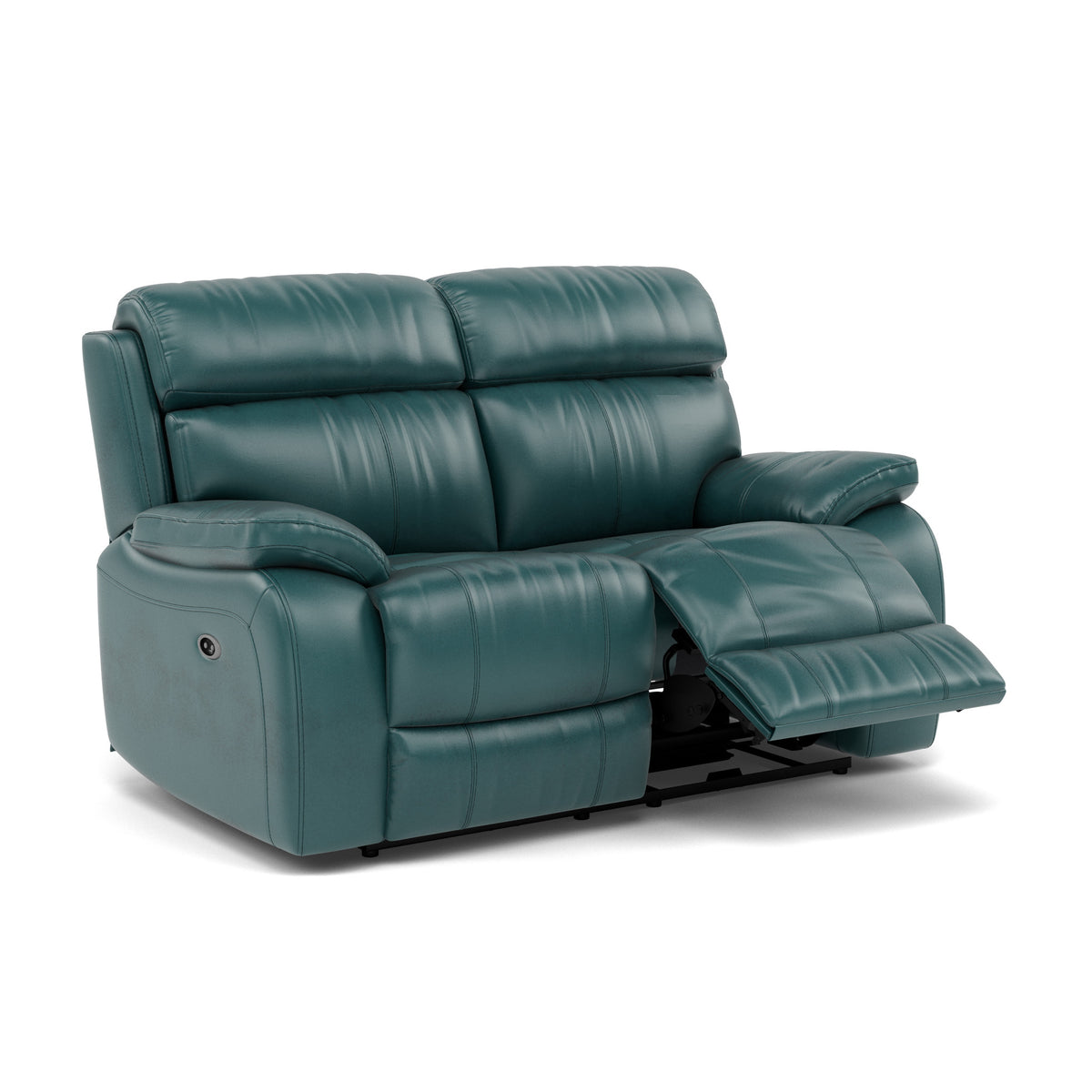 Galaxy 2 Seater Recliner Sofa - 2 Seater 2 Power Recliners Cat 20S - Power Recliner with USB — BVS-301E  LAKE GREEN, gallery image 1